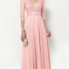 Formal Gowns Alyce Paris Quarter Sleeve Embellished Tulle Gown