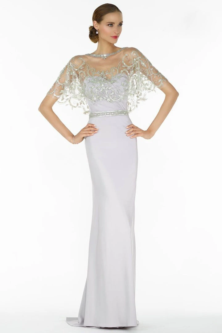 Alyce Paris Strapless Fitted Evening Gown With Capelet 27132 3 Alyce Paris Strapless Fitted Evening Gown With Capelet 27132