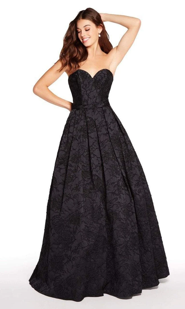 Formal Gowns Alyce Paris Strapless Sweetheart Neck Jacquard Ballgown 60127 3 Formal Gowns Alyce Paris Strapless Sweetheart Neck Jacquard Ballgown 60127