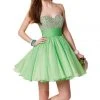 Cocktail Dresses Alyce Paris - Sweet 16 - 3641 Encrusted Sweetheart Ruched Short Dress