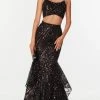 Alyce Paris - Two Piece Sequined Prom Dress 61212 - 1 Pc Black/Gold In Size 2 Available