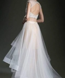 Formal Gowns Andrea And Leo - 5281 Two-Piece Cutout Back Dress