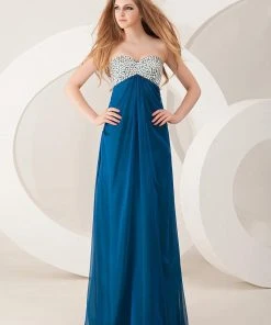 Formal Gowns Angela & Alison - 21047 Strapless Bejeweled Empire Long Gown 14 Formal Gowns Angela & Alison - 21047 Strapless Bejeweled Empire Long Gown