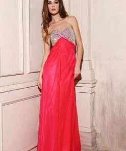 Formal Gowns Angela & Alison - 21047 Strapless Bejeweled Empire Long Gown 15 Formal Gowns Angela & Alison - 21047 Strapless Bejeweled Empire Long Gown
