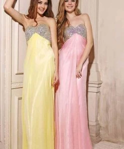 Formal Gowns Angela & Alison - 21047 Strapless Bejeweled Empire Long Gown 19 Formal Gowns Angela & Alison - 21047 Strapless Bejeweled Empire Long Gown