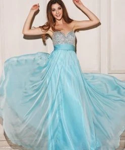 Formal Gowns Angela & Alison - 21050 Ornate Strapless Ruched Waist Long Gown 10 Formal Gowns Angela & Alison - 21050 Ornate Strapless Ruched Waist Long Gown