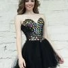 Angela & Alison - 21064 Strapless Corset Bodice Bejeweled Dress 1 Angela & Alison - 21064 Strapless Corset Bodice Bejeweled Dress