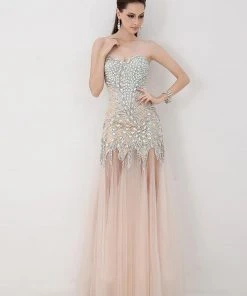 Angela & Alison - 41001 Strapless Crystal-Festooned Tulle Gown Formal Gowns 18 Angela & Alison - 41001 Strapless Crystal-Festooned Tulle Gown Formal Gowns