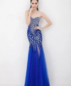 Angela & Alison - 41001 Strapless Crystal-Festooned Tulle Gown Formal Gowns 16 Angela & Alison - 41001 Strapless Crystal-Festooned Tulle Gown Formal Gowns