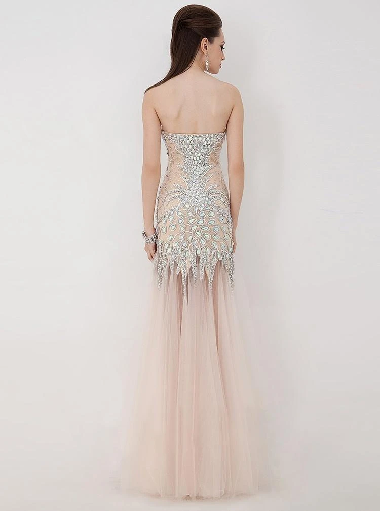 Angela & Alison - 41001 Strapless Crystal-Festooned Tulle Gown Formal Gowns 11 Angela & Alison - 41001 Strapless Crystal-Festooned Tulle Gown Formal Gowns