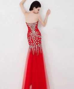 Angela & Alison - 41001 Strapless Crystal-Festooned Tulle Gown Formal Gowns 12 Angela & Alison - 41001 Strapless Crystal-Festooned Tulle Gown Formal Gowns