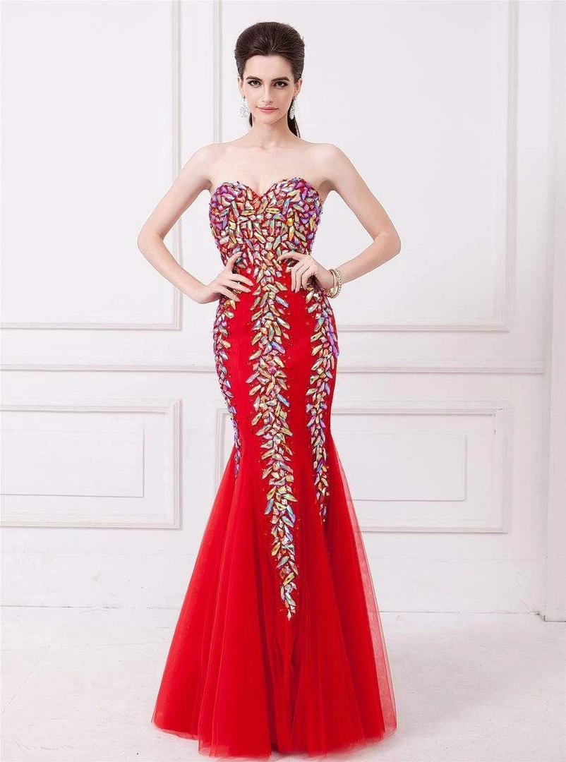 Angela & Alison - 41008C Bedazzled Sweetheart Mermaid Dress 11 Angela & Alison - 41008C Bedazzled Sweetheart Mermaid Dress