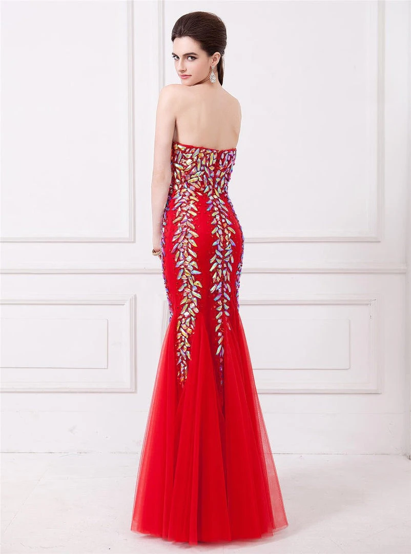 Angela & Alison - 41008C Bedazzled Sweetheart Mermaid Dress 10 Angela & Alison - 41008C Bedazzled Sweetheart Mermaid Dress