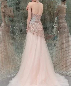 Formal Gowns Angela & Alison - 41084 Bedazzled Sweetheart A-line Dress