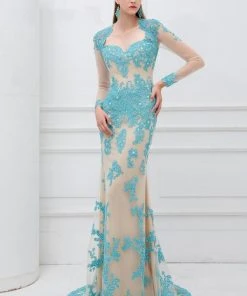 Angela & Alison - 41101 Lace Sweetheart Sheath Dress