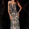 Angela & Alison - 51096 Embellished Lace Sheath Gown