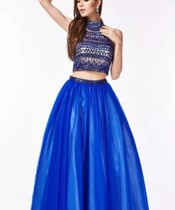 Angela & Alison - 61001 Two Piece Bejeweled Ballgown