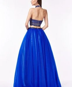 Angela & Alison - 61001 Two Piece Bejeweled Ballgown