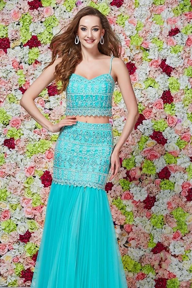 Angela & Alison - 61003 Two Piece Bejeweled Trumpet Dress 7 Angela & Alison - 61003 Two Piece Bejeweled Trumpet Dress