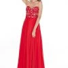 Formal Gowns Angela & Alison - 61014 Strapless Embroidered Chiffon Gown