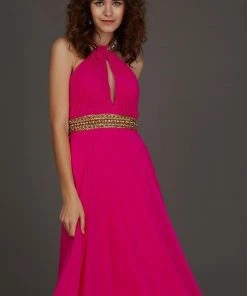 Angela & Alison - 61033 Gilded Yoke Ruched Cutout Gown 15 Angela & Alison - 61033 Gilded Yoke Ruched Cutout Gown