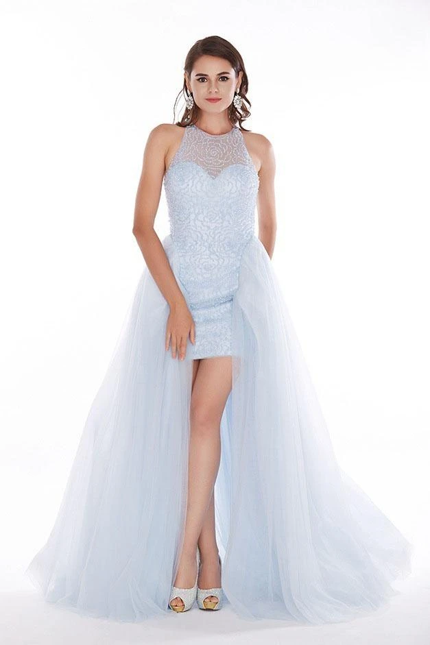 Angela & Alison - 61101 Beaded Floral High Low Gown Formal Gowns 3 Angela & Alison - 61101 Beaded Floral High Low Gown Formal Gowns