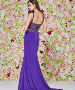 Angela & Alison - 61108 Two-Piece Bejeweled Evening Dress