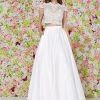 Angela & Alison - 61121 Cap Sleeve Ornate Mandarin Two-Piece Gown 2 Angela & Alison - 61121 Cap Sleeve Ornate Mandarin Two-Piece Gown