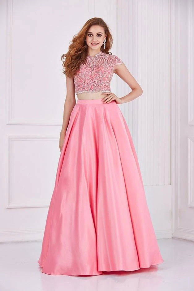 Angela & Alison - 61121 Cap Sleeve Ornate Mandarin Two-Piece Gown 5 Angela & Alison - 61121 Cap Sleeve Ornate Mandarin Two-Piece Gown