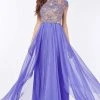 Angela & Alison - 61139 Crystal Embellished High Neck Gown Formal Gowns