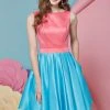 Cocktail Dresses Angela & Alison - 62003 Heart Cutout Sleeveless A-Line Dress