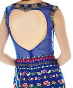 Angela & Alison - 62039 Floral Embroidered Cocktail Dress