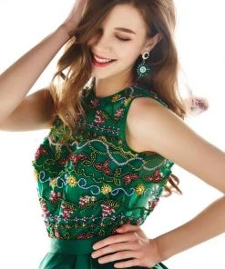 Cocktail Dresses Angela & Alison - 62042 Embroidered Jewel Cocktail Dress 13 Cocktail Dresses Angela & Alison - 62042 Embroidered Jewel Cocktail Dress