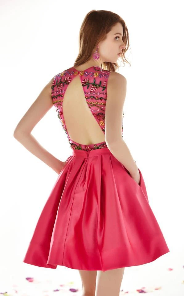 Cocktail Dresses Angela & Alison - 62042 Embroidered Jewel Cocktail Dress 9 Cocktail Dresses Angela & Alison - 62042 Embroidered Jewel Cocktail Dress