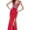 Angela & Alison - 62060 Beaded Plunging Neck Evening Gown 1 Angela & Alison - 62060 Beaded Plunging Neck Evening Gown