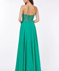 Angela & Alison - 661144 Strapless Ruched Evening Gown Formal Gowns 10 Angela & Alison - 661144 Strapless Ruched Evening Gown Formal Gowns