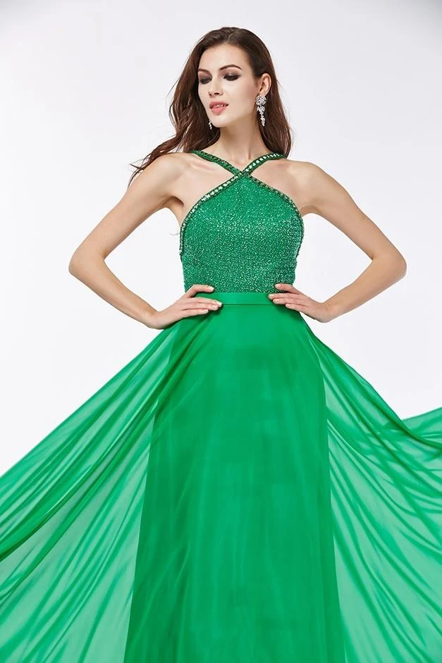 Formal Gowns Angela & Alison - 661145 Sleeveless Halter Neck A-line Dress 6 Formal Gowns Angela & Alison - 661145 Sleeveless Halter Neck A-line Dress