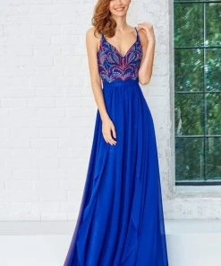 Angela & Alison - 71038 Sequined Sleeveless A Line Long Dress Formal Gowns 9 Angela & Alison - 71038 Sequined Sleeveless A Line Long Dress Formal Gowns