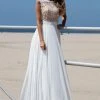 Angela & Alison - 71051 Bateau Neck Bejeweled A-line Gown 2 Angela & Alison - 71051 Bateau Neck Bejeweled A-line Gown