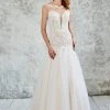 Angela & Alison - 71052 Sequined Lace Sheer Cap Sleeve Trumpet Gown Formal Gowns