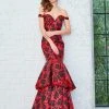 Formal Gowns Angela & Alison - 71056 Floral Off Shoulder Layered Trumpet Gown 1 Formal Gowns Angela & Alison - 71056 Floral Off Shoulder Layered Trumpet Gown