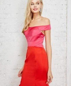 Angela & Alison - 71057 Pleated Off Shoulder Mermaid Dress Formal Gowns