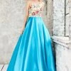Angela & Alison - 71068 Floral Embellished Ballgown Formal Gowns 1 Angela & Alison - 71068 Floral Embellished Ballgown Formal Gowns