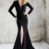 Angela & Alison - 71075 Deep V-neck Trumpet Dress 1 Angela & Alison - 71075 Deep V-neck Trumpet Dress