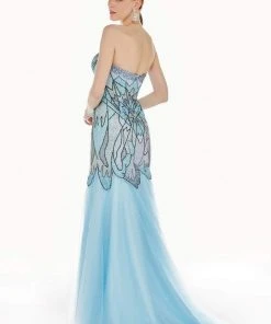 Formal Gowns Angela & Alison - 71080 Beaded Sweetheart A-line Dress