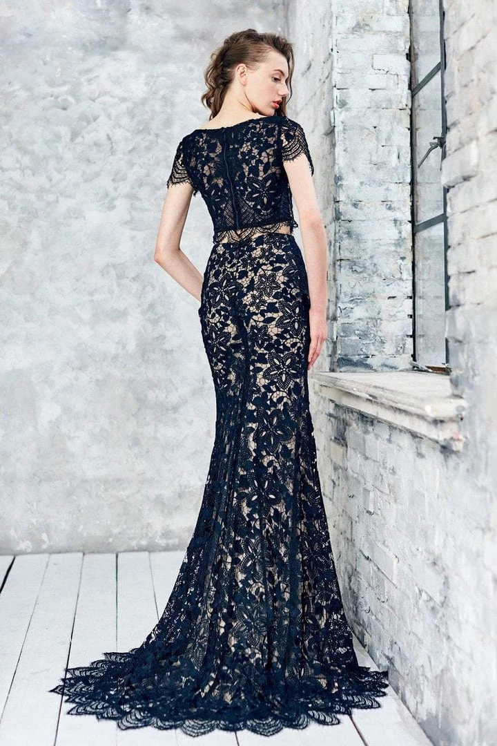 Angela & Alison - 71084 Two Piece Embroidered Trumpet Dress 6 Angela & Alison - 71084 Two Piece Embroidered Trumpet Dress