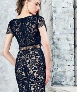 Angela & Alison - 71084 Two Piece Embroidered Trumpet Dress 11 Angela & Alison - 71084 Two Piece Embroidered Trumpet Dress