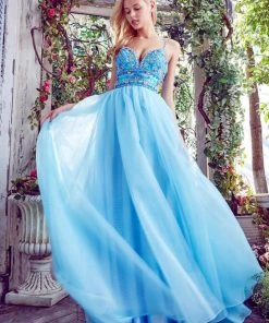 Angela & Alison - 71086 Beaded Chiffon Evening Gown