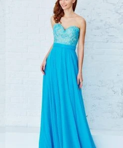 Formal Gowns Angela & Alison - 71112 Embroidered Sweetheart A-line Dress