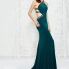 Formal Gowns Angela & Alison - 71118 Beaded Halter Long Dress With Cut Out Panels 1 Formal Gowns Angela & Alison - 71118 Beaded Halter Long Dress With Cut Out Panels